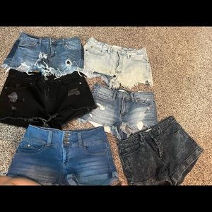 Summer distressed shorts